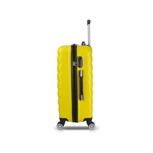 Žlutý cestovní kufr na kolečkách s USB portem My Valice COLORS RESSNO Large Suitcase-image-1