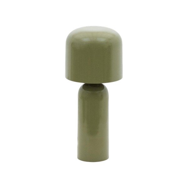 Zelená kovová stolní lampa (výška 38 cm) Monze – Kave Home