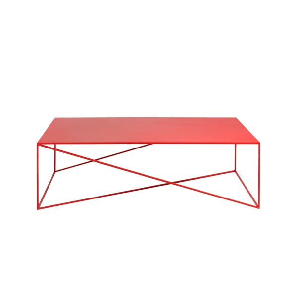 Červený konferenční stolek Custom Form Memo, šířka 140 cm