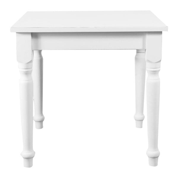 Bílý jídelní stůl Crido Consulting Tabby, 80 x 80 cm