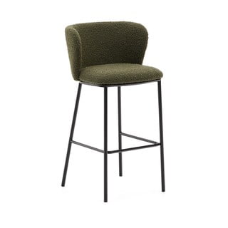 Zelená barová židle (výška sedáku 75 cm) Ciselia – Kave Home