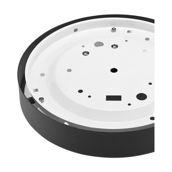 Černé stropní svítidlo se skleněným stínítkem - LAMKUR-image-4