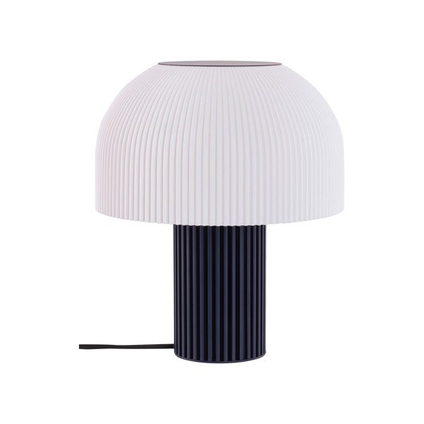 Bílá/modrá plastová stolní lampa (výška 29 cm) Maya – Jotex