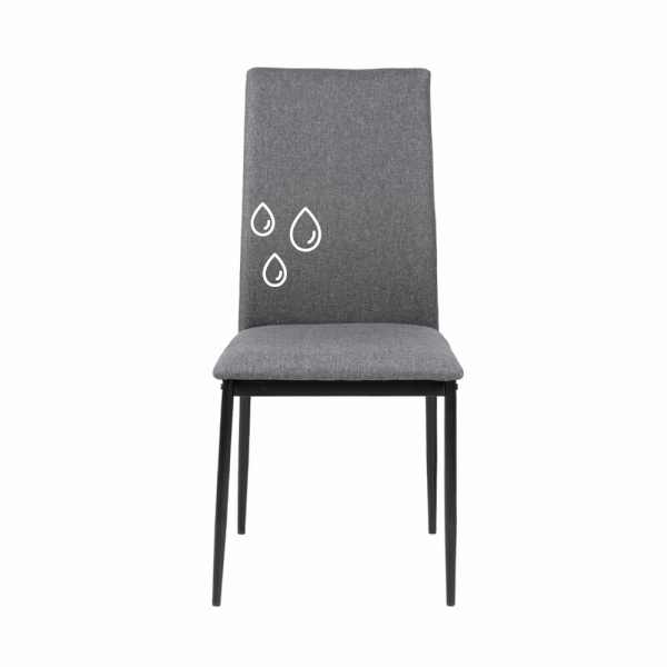 Impregnace  šesti sedáků a opěrek židlí s čalouněním z přírodního vlákna/alcantara