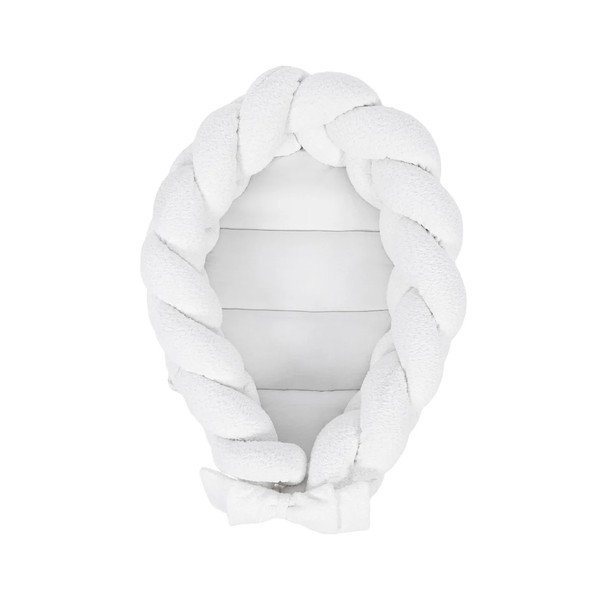 Bílé hnízdečko pro miminko 47x70 cm – Meowbaby