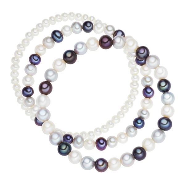 Sada 3 perlových náramků Nova Pearls Copenhagen Honorine
