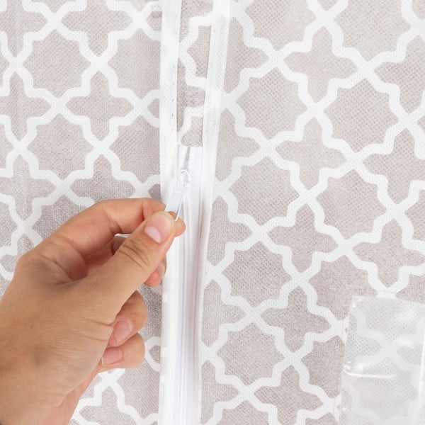 Béžový závěsný vak na šaty Compactor, výška 137 cm-image-4