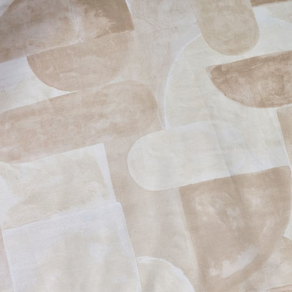 Béžové povlečení na dvoulůžko 200x200 cm Sloane Geo – Catherine Lansfield-image-4