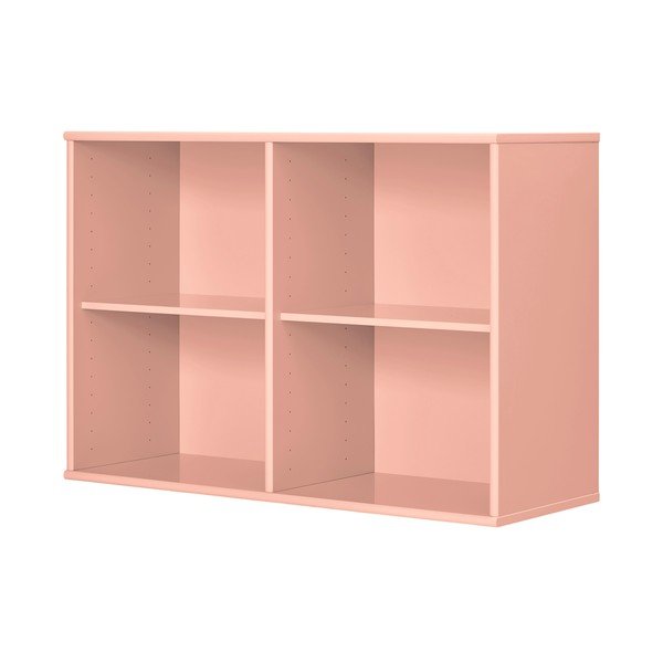 Růžová závěsná knihovna 89x61x32,5 cm Mistral – Hammel Furniture-image-1