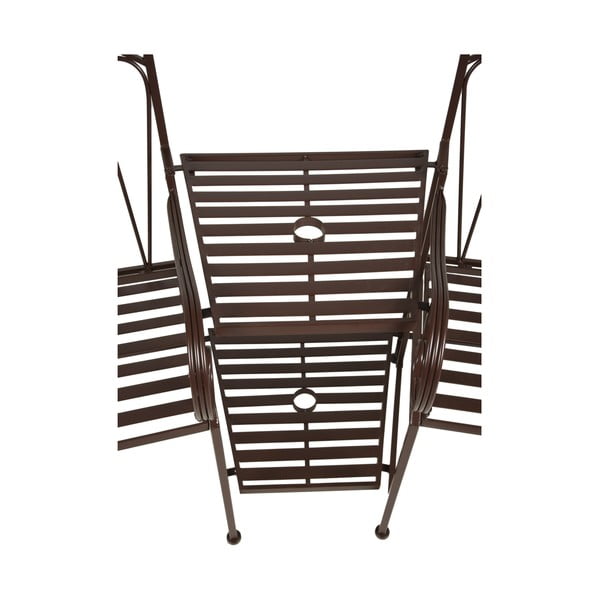 Černá kovová zahradní lavice Rinjani – Garden Pleasure-image-3