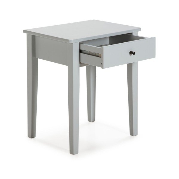 Světle šedý noční stolek z borovicového dřeva Bart – Marckeric-image-2