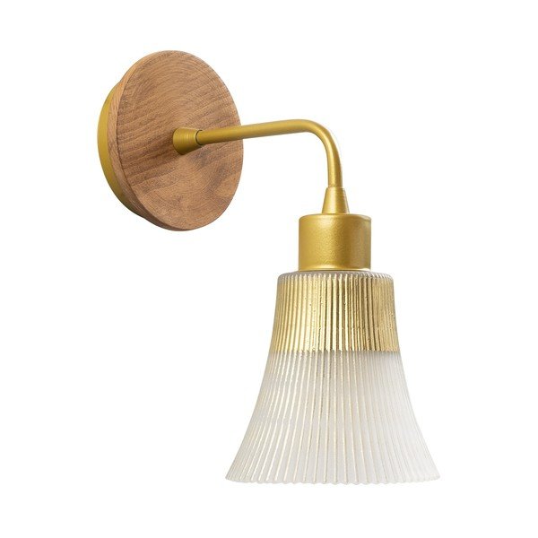 Nástěnné svítidlo ve zlaté barvě Foca – Opviq lights