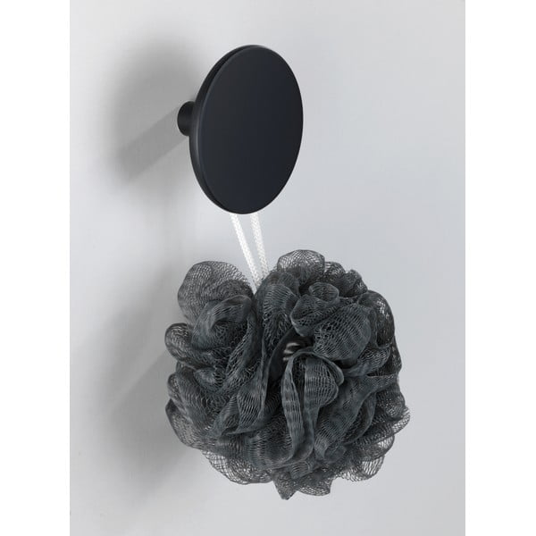 Matně černý nástěnný háček Wenko Melle, ⌀ 8 cm-image-1