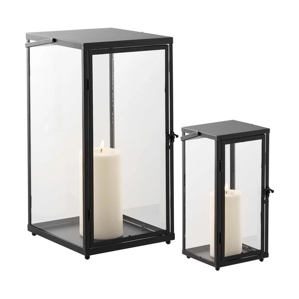 Skleněná lucerna 2 ks (výška 50 cm) Ibra – House Nordic-image-3