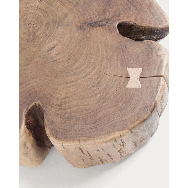 Kulatý konferenční stolek z masivu akácie v přírodní barvě 60x65 cm Essi – Kave Home-image-1