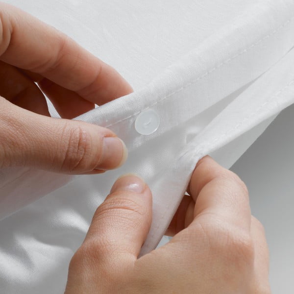 Bílé krepové povlečení na jednolůžko 140x200 cm Plissia – douceur d'intérieur-image-3