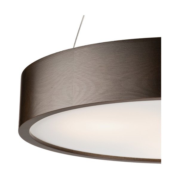 Tmavě hnědé závěsné svítidlo se skleněným stínidlem ø 47 cm Eveline – LAMKUR-image-2