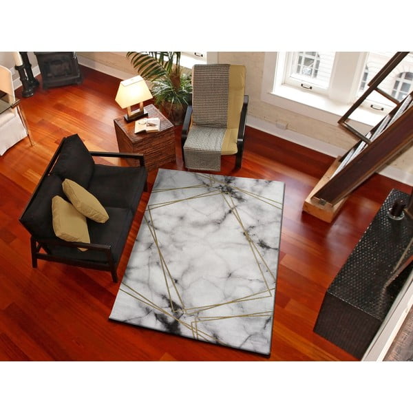 Šedo-bílý koberec Universal Artist Marble, 160 x 230 cm-image-1