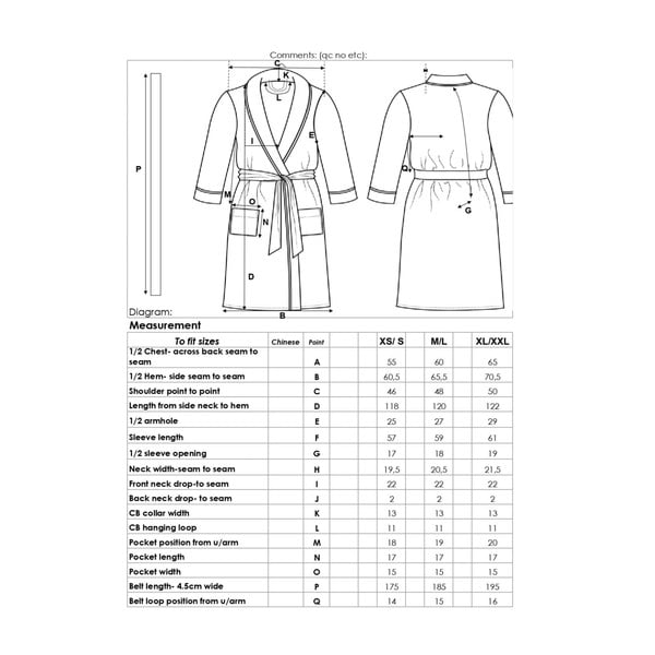Růžový bavlněný župan velikost XS/S Terry – HIP-image-1