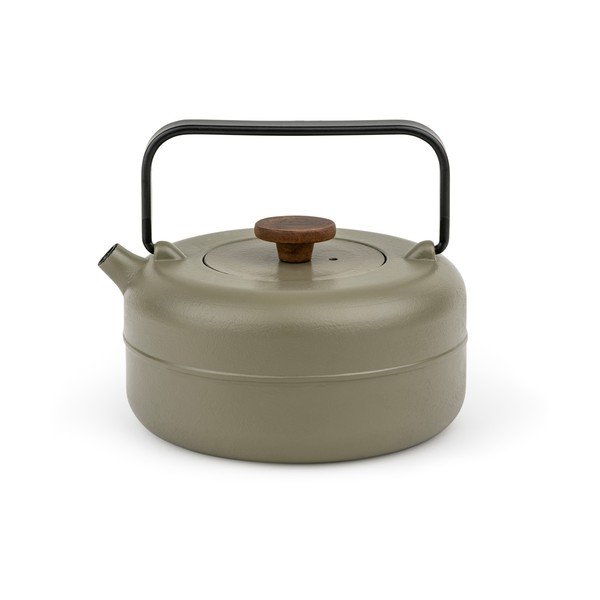 Khaki konvice na čaj z litiny se sítkem 750 ml Henan – Bredemeijer