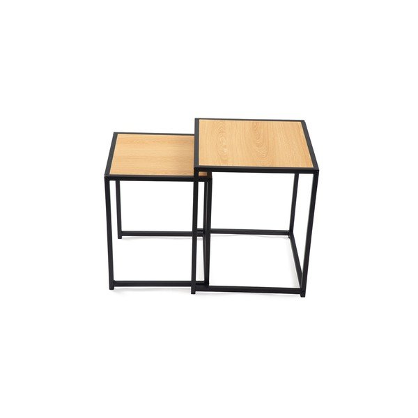 Odkládací stolky v sadě 2 ks v dekoru dubu 38x38 cm Noah – Bonami Essentials-image-2