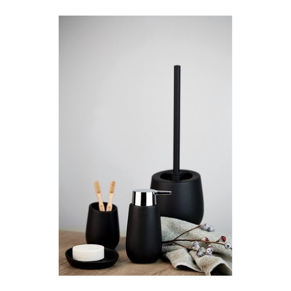 Černý keramický dávkovač mýdla Wenko Badi-image-2