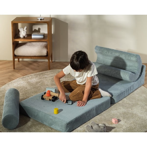 Manšestrové dětské křesílko v mentolové barvě Flipster – Wigiwama-image-1