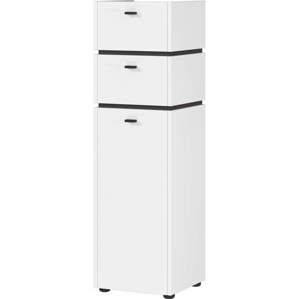 Bílá vysoká koupelnová skříňka 34x117 cm Modesto – Germania-image-2