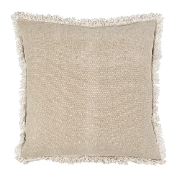 Béžový bavlněný polštář Clayre & Eef Mismo, 45 x 45 cm