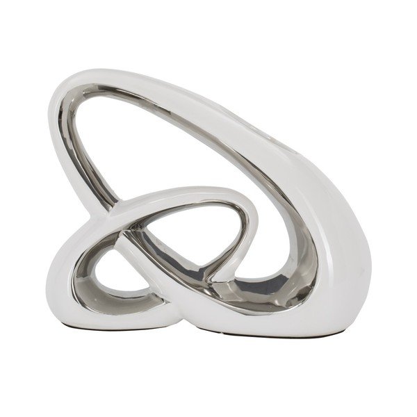 Bílostříbrná keramická váza Mauro Ferretti Bling-image-4