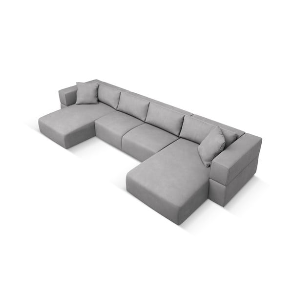 Světle šedá rohová pohovka do "U" Esther – Milo Casa-image-2