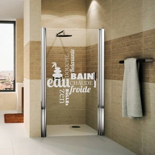 Voděodolná samolepka do sprchy Ambiance Zen, 55 x 65 cm