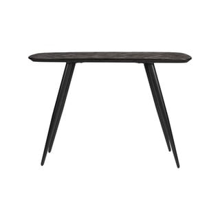 Černý konzolový stolek z teakového dřeva 37x118 cm Webster – White Label