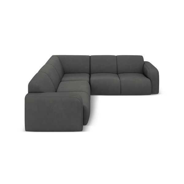 Tmavě šedá rohová pohovka (variabilní roh/do L) Molino – Micadoni Home