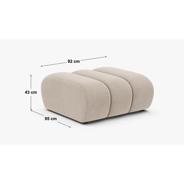 Béžová žinylková podnožka Lupine – Micadoni -image-3