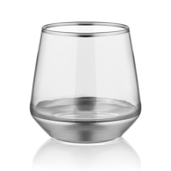 Sada 6 skleniček Mia Glam Silver, 257 ml