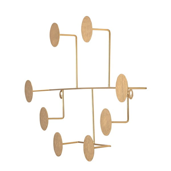 Kovový nástěnný věšák ve zlaté barvě Fia - Bloomingville-image-3