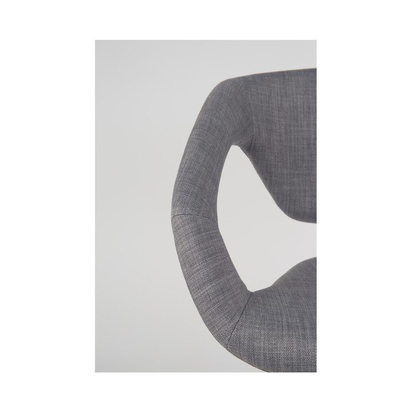 Sada 2 šedých židlí s černými nohami Zuiver Flexback-image-4