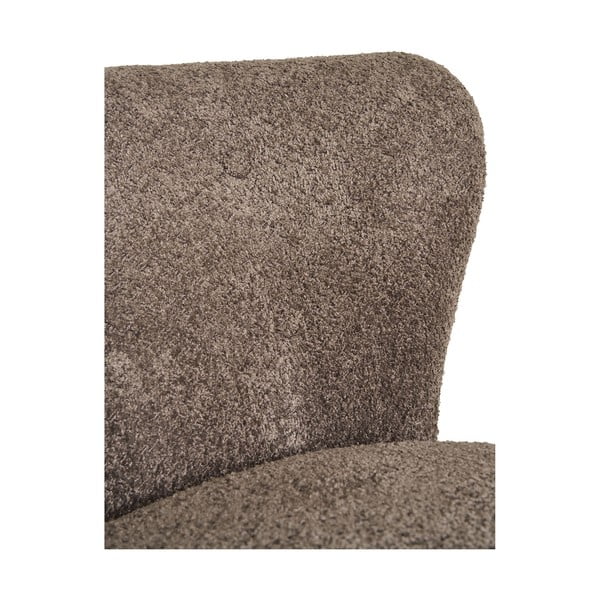 Hnědé křeslo z textilie bouclé Covelo – House Nordic-image-4
