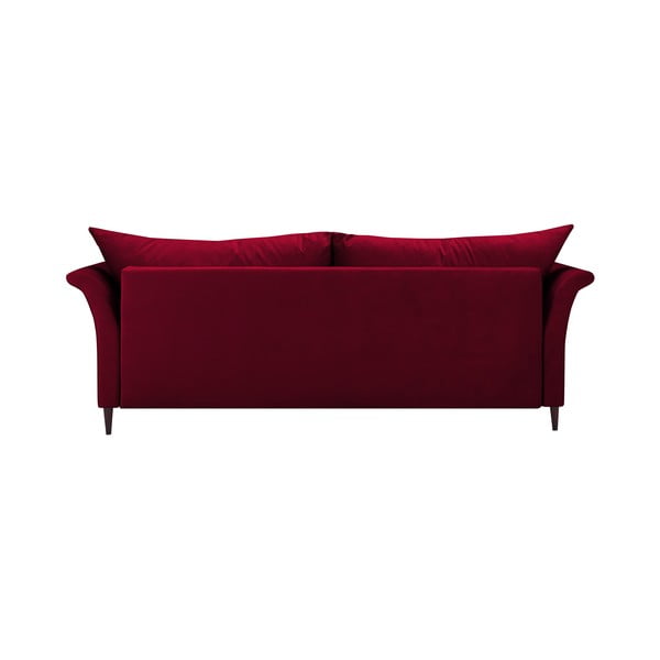 Červená rozkládací pohovka s úložným prostorem Mazzini Sofas Pivoine-image-4