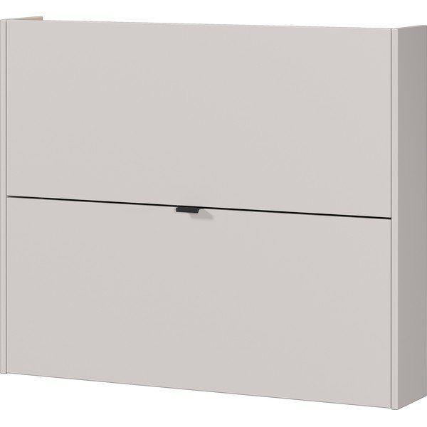 Krémový výklopný/závěsný botník v dekoru dubu 100x83x18 cm Ameca – Germania
