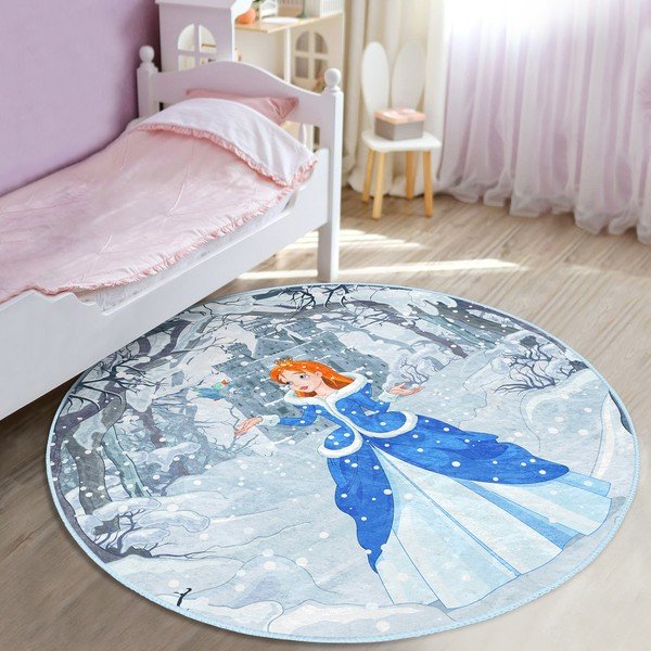 Modrý dětský koberec ø 100 cm Comfort – Mila Home-image-1