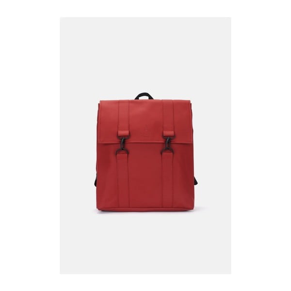 Tmavě červený batoh s vysokou voděodolností Rains MSN Backpack