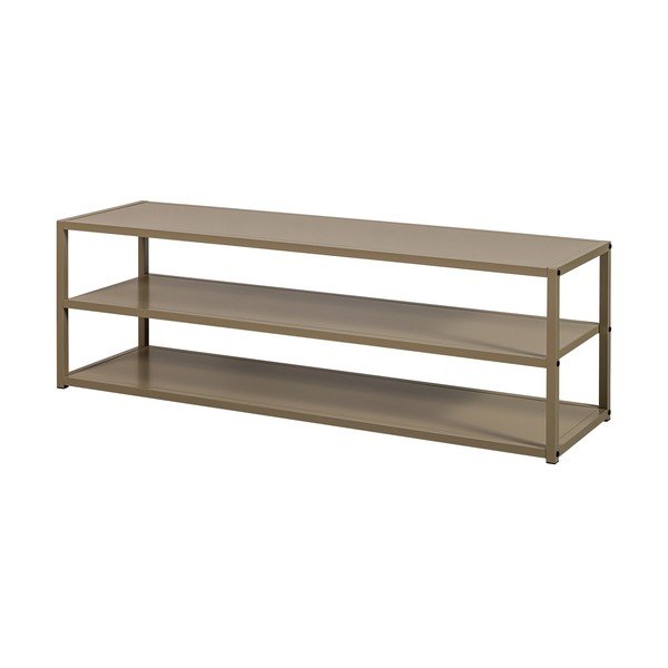 Taupe kovový TV stolek 120x40x35 cm Teun – WOOOD-image-2