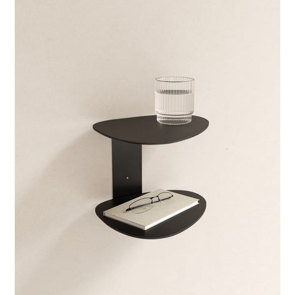 Černá ocelová police 29 cm Curve Bull – LIND DNA-image-1