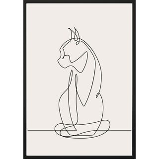 Nástěnný plakát v rámu SKETCHLINE/CAT, 40 x 50 cm