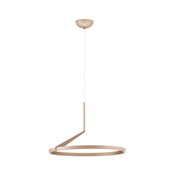 Hliníkové LED stmívatelné závěsné svítidlo v růžovo zlaté barvě ø 60 cm Tilia – Nova Luce