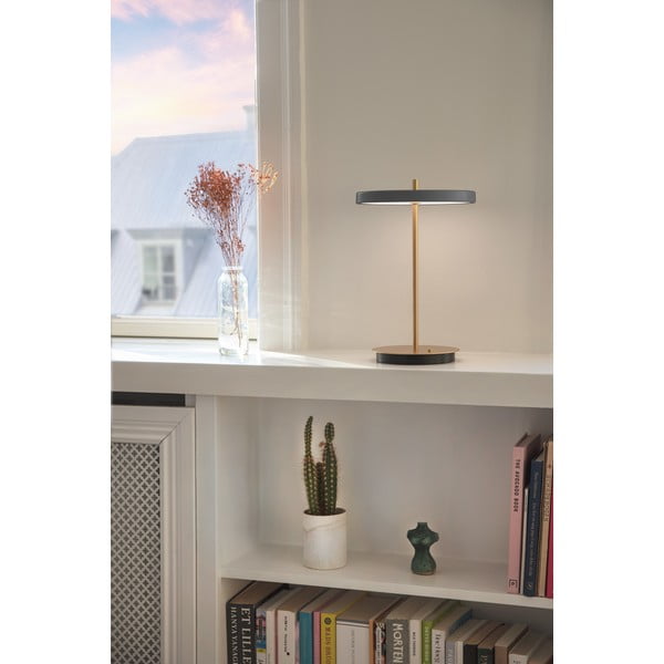 Antracitová LED stmívatelná stolní lampa s kovovým stínidlem (výška 31 cm) Asteria Move – UMAGE-image-3