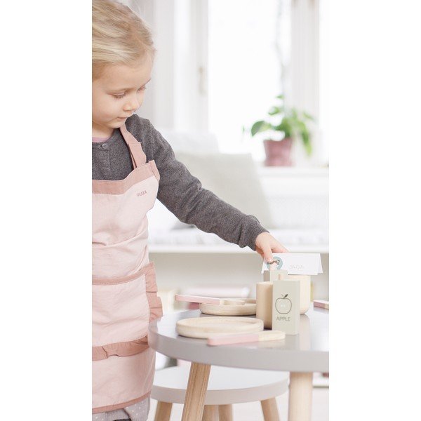 Růžová dětská stolička Flexa Dots, ø 30 cm-image-3