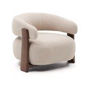 Béžové žinylkové křeslo Granite – Kave Home